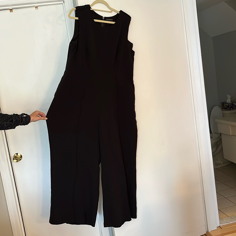 Lane Bryant black women’s jumpsuit wide leg size 18